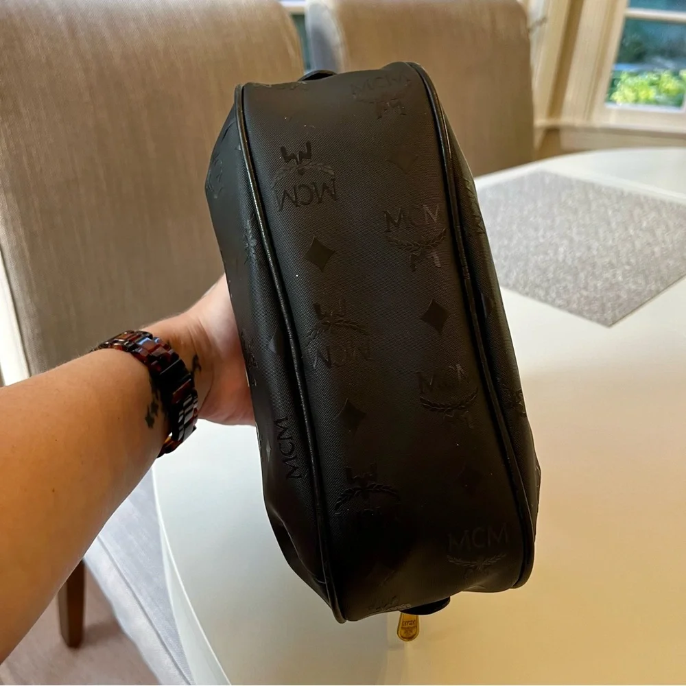 MCM Black Vintage Visetos Mini Handbag - Picture 8 of 10